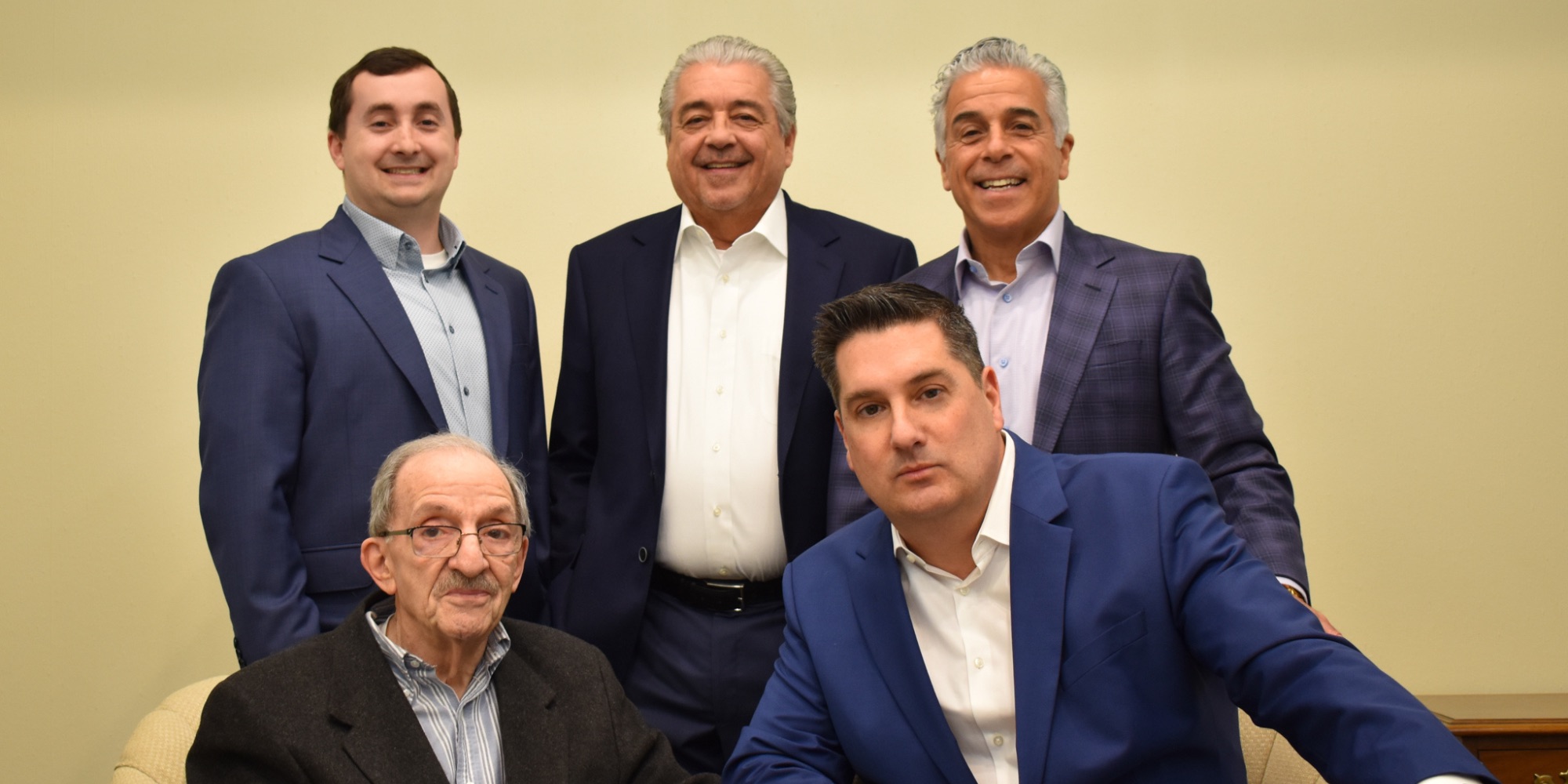 The firm's attorneys in 2023, photographed at 216 Crown Street.